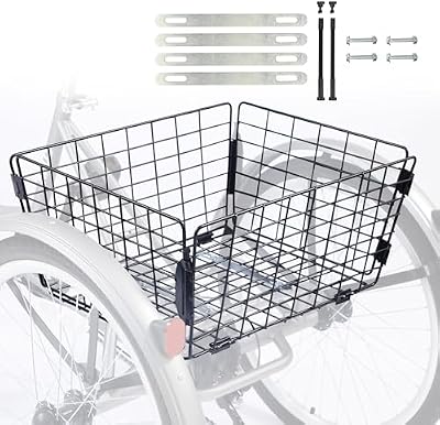 WEEROCK Tricycle Rear Basket Review: 55 Liters of Storage