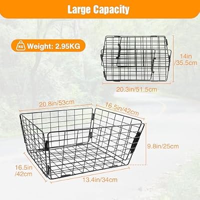 WEEROCK large folding rear basket detail