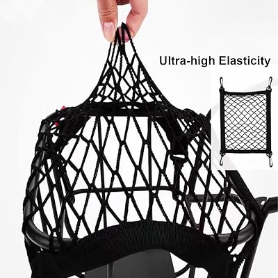 XQIGI cargo net hooks clipped into the mesh