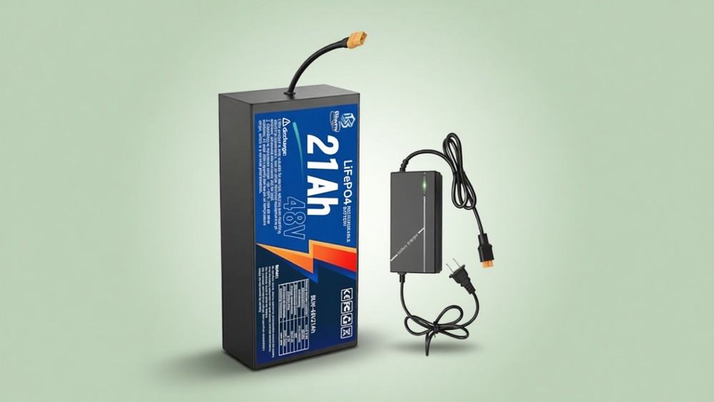Blwny 48V 21Ah LiFePO4 battery front view