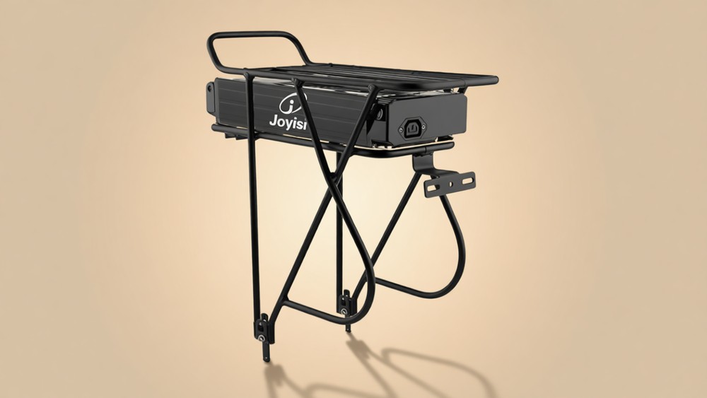 Joyisi 48V 15Ah ebike battery with rear rack