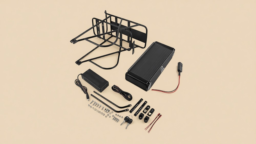 Joyisi 48V 15Ah ebike battery with rear rack