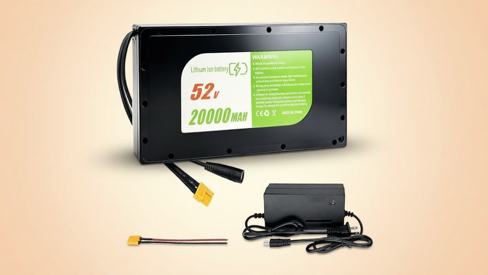 LOCKBUS 52V 20Ah ebike battery in waterproof shockproof hard case