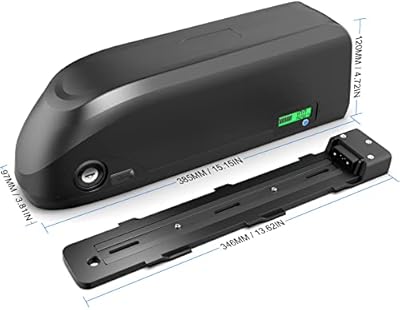 DICHOU 48V 20Ah battery full view showing external box format for Rad Power