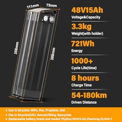 Yose Power 48V 15Ah silver fish battery mounting system and lock design