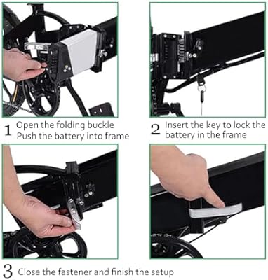 Xiseny 48V 13Ah installation steps for folding ebike frame