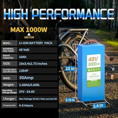 VATOSO 48V 10Ah battery connector detail and charge port