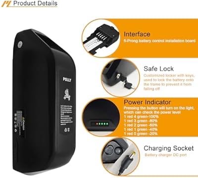 PLXNYLB 48V 22.4Ah waterproof holder and LED indicator