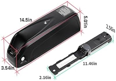 VISET LI 52V 20Ah battery dimensions and mounting bracket