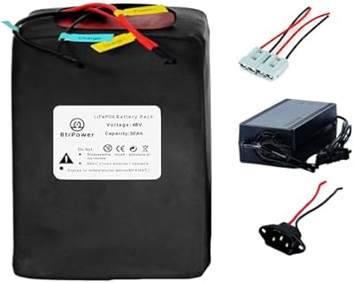 BtrPower 48V 50Ah LiFePO4 battery front view