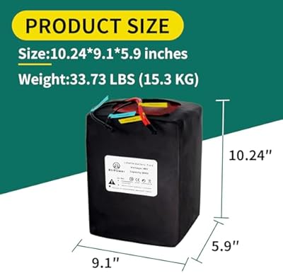 BtrPower 50Ah battery BMS and connector detail