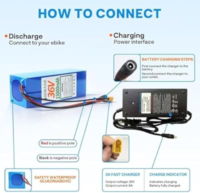 SHEWAIHE 36V 15Ah battery mounted on scooter project