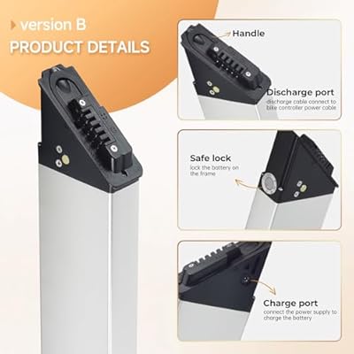 ShunTongDa 48V 10.4Ah product details showing handle, ports, and lock