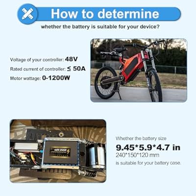 HAYAEnergy 48V 25Ah battery installed on electric bike with Velcro straps