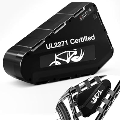 ZLSHELIBK 52V 21.2Ah triangle ebike battery with 60A BMS and plastic housing