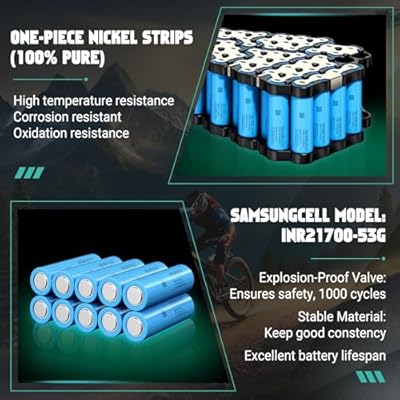ZLSHELIBK 52V 21.2Ah triangle battery installed on ebike frame showing strap mounting