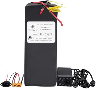 BtrPower 36V 12Ah LiFePO4 ebike battery