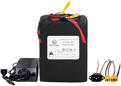 BtrPower 48V 18Ah LiFePO4 battery front view