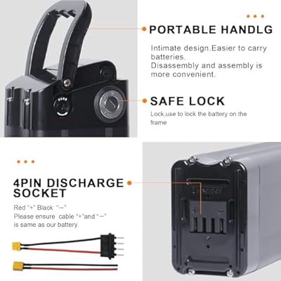 VODIPOWER 48V 15Ah silver fish mounting and key lock