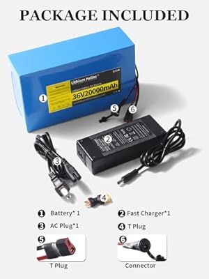 Lithium Hellas 36V 20Ah battery side view
