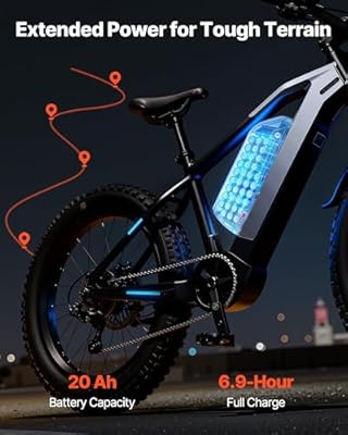 VEVOR 52V 20Ah full battery view showing mounting style and form factor