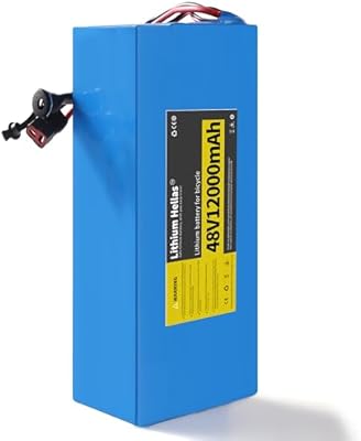 Lithium Hellas 48V 12Ah ebike battery on white background