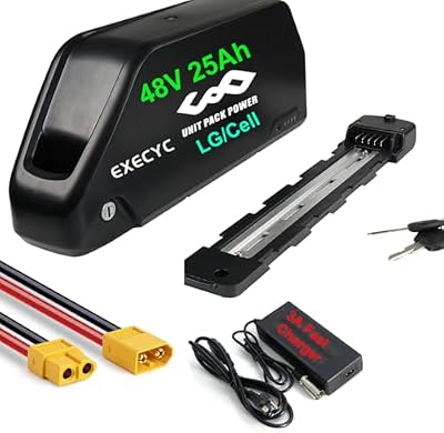 EXECYC 48V 25Ah ebike battery with LG 21700 cells
