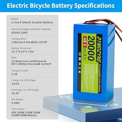 DYMOZYNE 48V 20Ah battery packaging