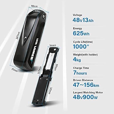 Yose Power 48V downtube battery showing lock and indicator detail