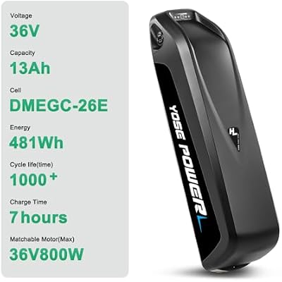 Yose Power 36V battery key lock close up