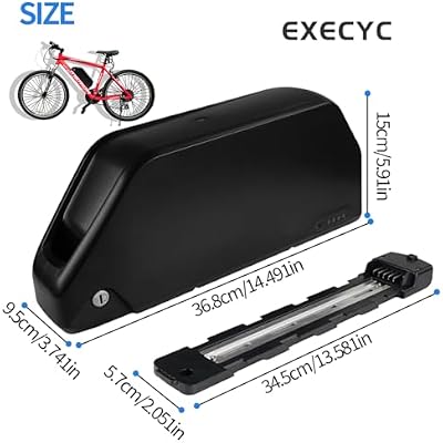 EXECYC battery LED indicator and lock