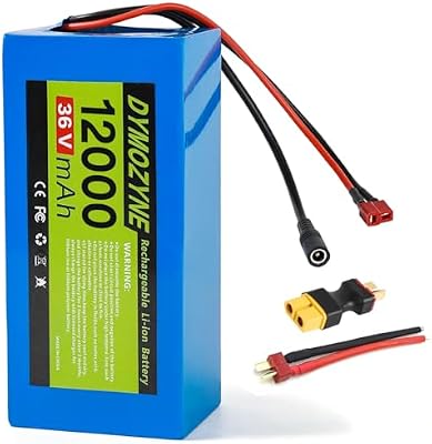 DYMOZYNE battery size comparison with connectors