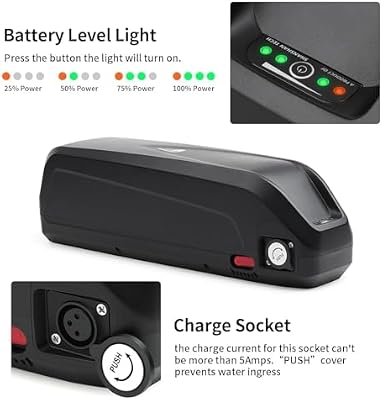 VISET LI battery mounted on bike frame
