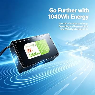 LGNUO 52V battery dimensions