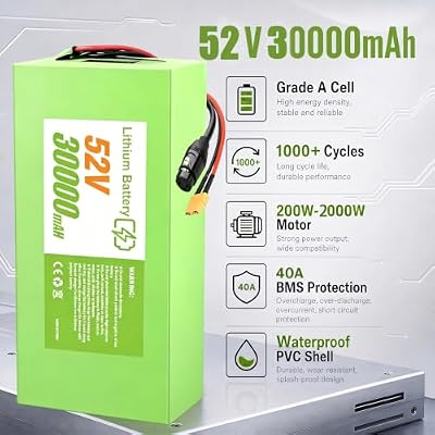 LGNUO 52V battery with charger