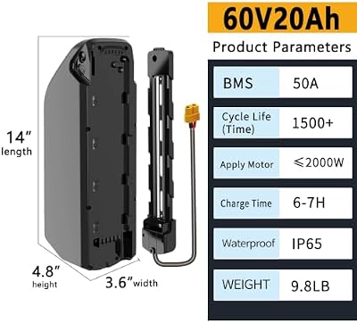 VATOSO 52v 30ah battery connector and build detail