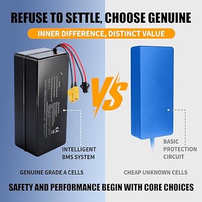 KORNORGE 36V 6Ah ebike battery case details and connectors