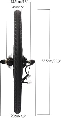 CUBELLIN 1000W rear hub ebike conversion kit detail view
