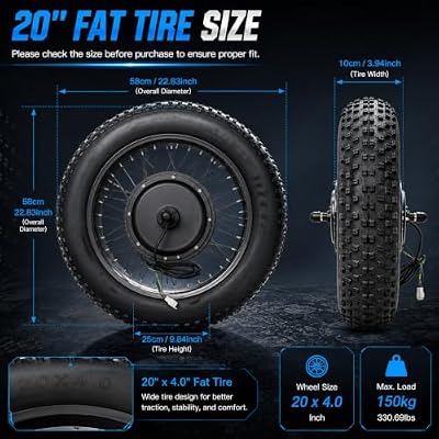 YUASDUU 48V 1500W the inch rear hub conversion kit