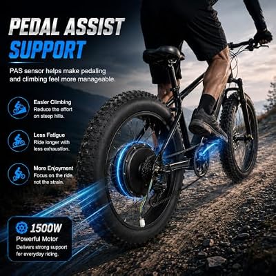 Smooth pedaling support using YUASDUU on trails
