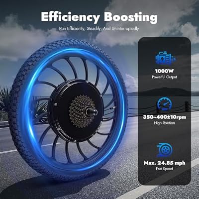 DUSNDULR 1000W rear wheel hub ebike conversion kit detail