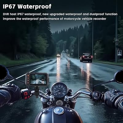 Realdio dual motorcycle dash cam