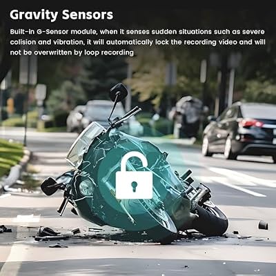 Realdio dual motorcycle dash cam