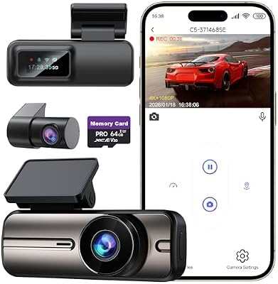 WOOLAACOO 4K Dash Cam Review: Front 4K, Rear 1080p, WiFi