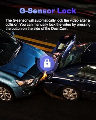 WOOLAACOO 4K dash cam unit in mounting position