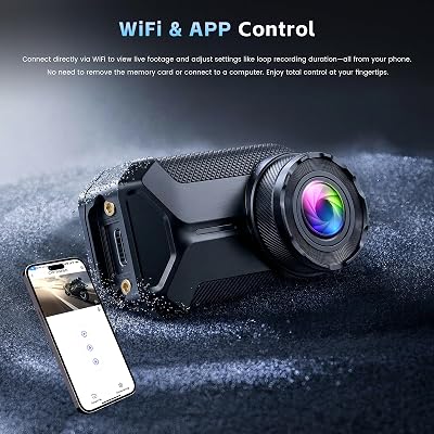 Realdio dash cam in use on bars