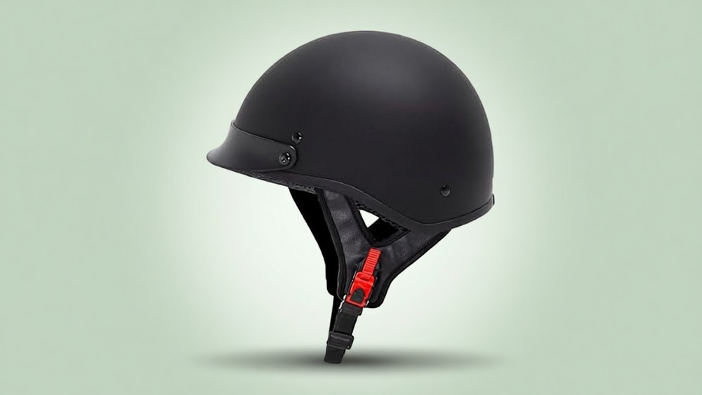 CARTMAN matte black half helmet medium size