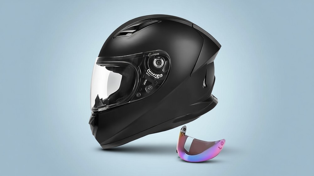 JAGASOL DOT full face motorcycle helmet matte black