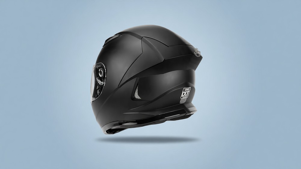 JAGASOL full face helmet with tinted visor installed