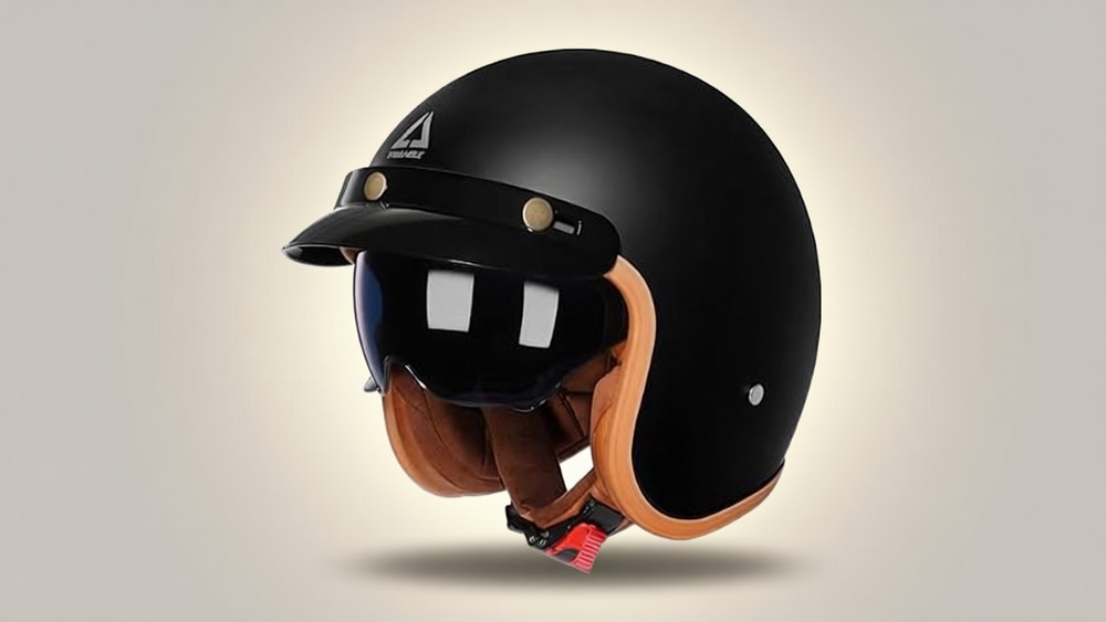 TRIANGLE 3/4 Open Face Motorcycle Helmet Review: DOT Certified